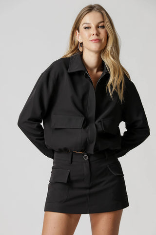 Chaqueta Max con bolsillo - NEGRA