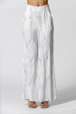 Pantalones anchos estampados - OFF WHITE 6058