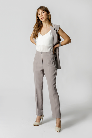 Pantalones Carrot Tailored - GRIS