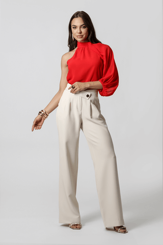 Calça Pantalona Cós Transpassado - CRU