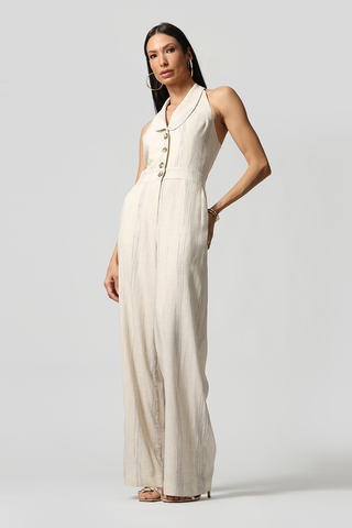 Mono Halter de Lino - BEIGE 90151