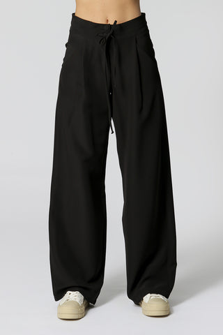 Pantalón de doble cintura - NEGRO 1
