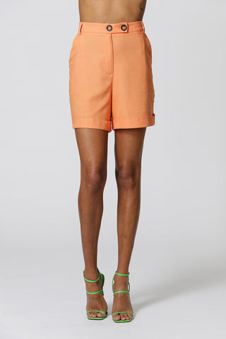 Bermudas con cinturilla cruzada - SALMAO