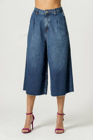 Jeans Pantacourt - VAQUEROS OSCUROS