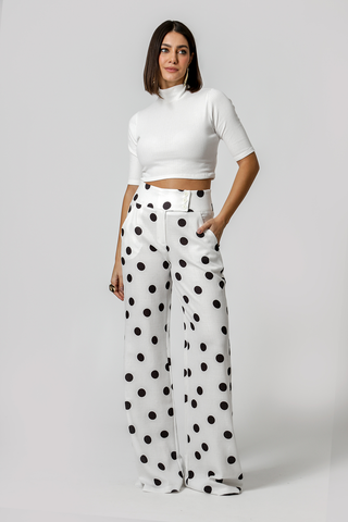 Calça Pantalona Bolso Faca - OFF WHITE 7138