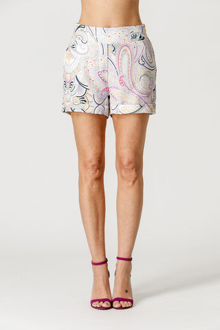 Shorts medianos estampados - AMARILLO 3068