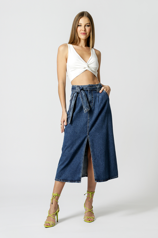 Regata Cropped Twist - OFF WHITE