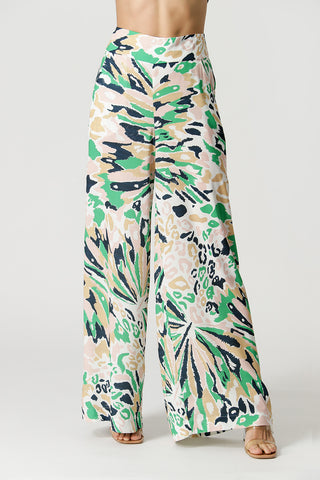 Calça Com Elástico No Cós - VERDE 2080