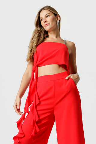 Blusa De Alça Assimétrica - VERMELHO