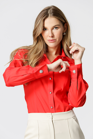 Camisa de manga larga - CORAL