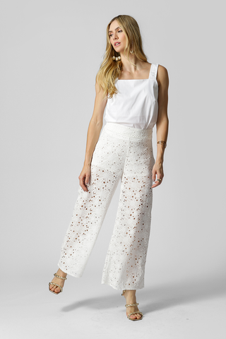 Blusa Alça Larga Com Pregas - OFF WHITE