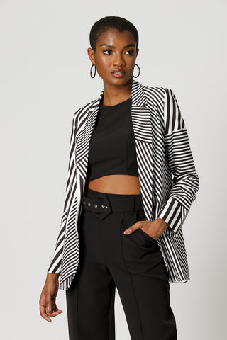 Blazer Estampado - NEGRO 7162