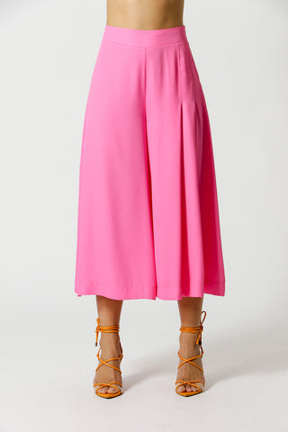 Pantalón con detalle plisado - ROSA CLARO