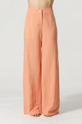 Pantalones anchos con bolsillos - SALMAO