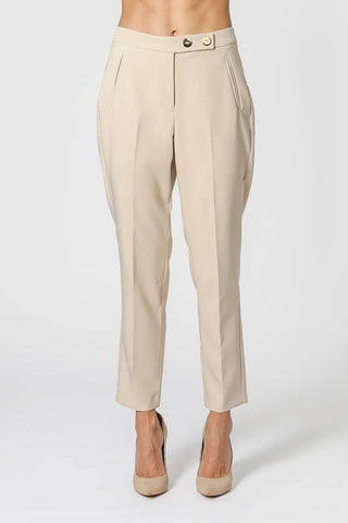 Calça Reta Alfaiataria - AREIA 1