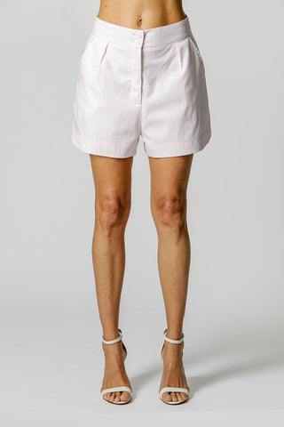 Pantalones cortos de rayas con bolsillo para cuchillo - BLANCO ROJO 90157