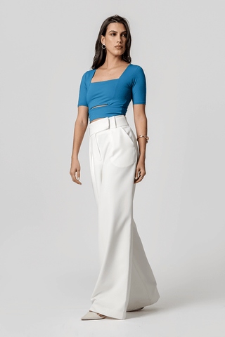Blusa de cuello cuadrado - OCEAN
