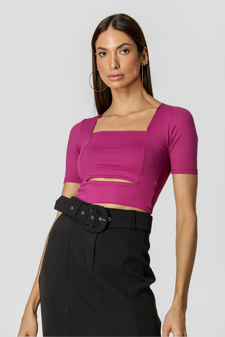 Blusa de cuello cuadrado - UVA