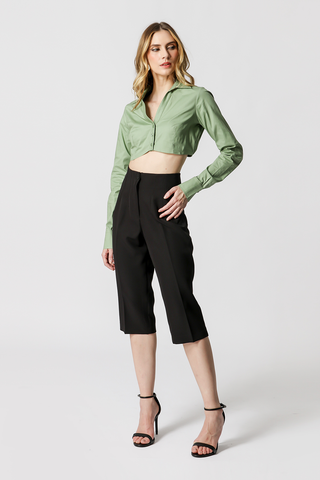 Pantalones capri a medida - NEGRO