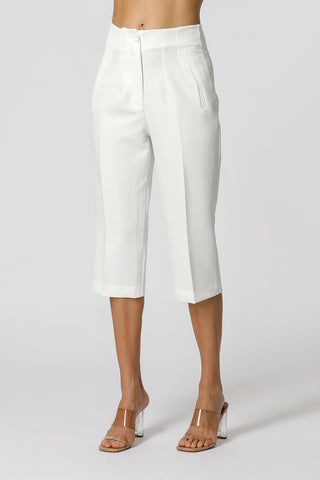 Pantalones capri a medida - BLANCO ROJO