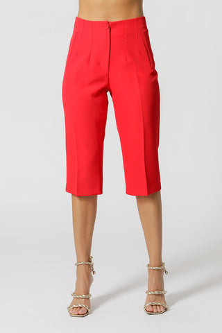 Pantalones capri a medida - ROJO