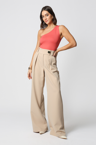 Blusa de un solo hombro de punto Amni - MELANCIA 1