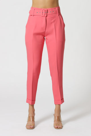 Calça Alfaiataria com Cinto - FLOR