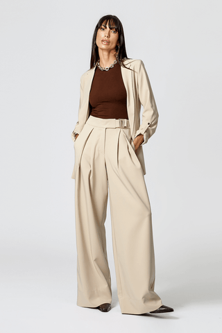 Pantalones anchos de sastre con hebilla - ARENA 1