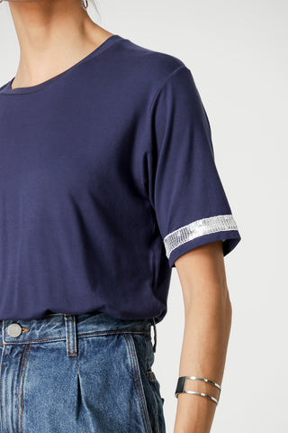 Camiseta Copa con detalle de lentejuelas - AZUL MARINO 12