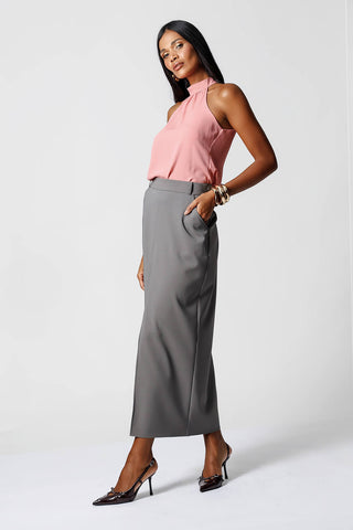 Blusa con cuello y ligeros fruncidos - ROSE ESC