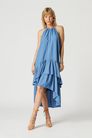 Vestido Com Babados - ROYAL