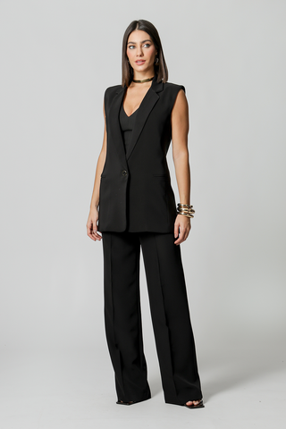 Colete Alfaiataria Longline - PRETO 1