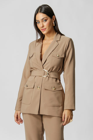 Blazer con bolsillos y botones dorados - FENDI