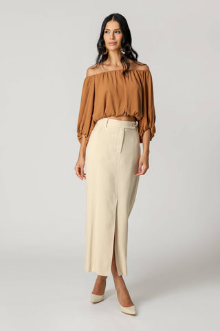 Blusa Balonê Ombro a Ombro - TERRA
