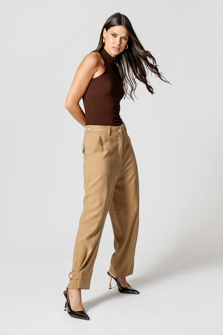 Calça Com Lapela - CASTOR