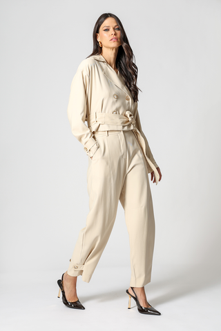 Calça Com Lapela - CRU