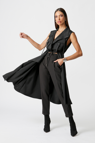Vestido chaleco multifuncional - NEGRO