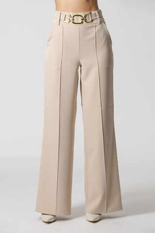 Pantalones anchos de sastre con cinturón metálico - ARENA 1