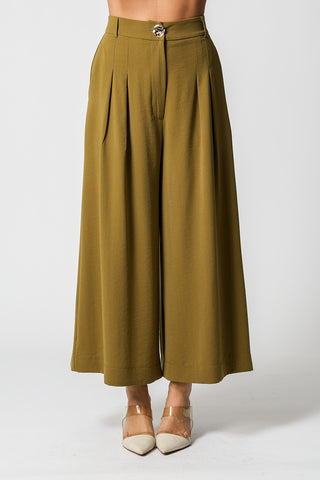 Pantalones Pantacourt - OLIVE ESC