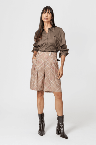 Camisa con corbata asimétrica - CASTOR