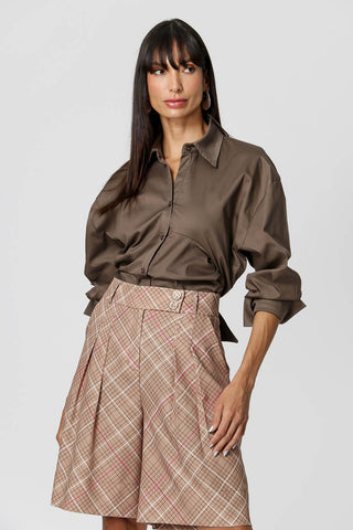Camisa con corbata asimétrica - CASTOR