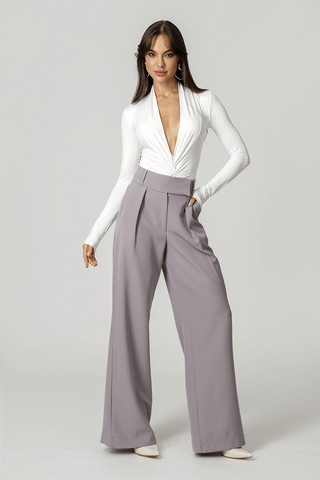 Body Com Decote Em V - OFF WHITE 1