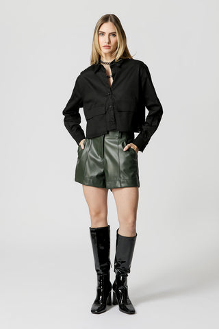 Camisa de calle con bolsillo - NEGRA