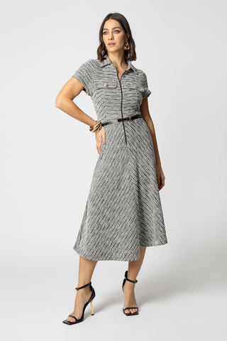 Vestido Tweed - CINZA 90164