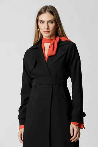 Gabardina entallada - NEGRO