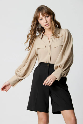 Camisa con mangas largas abullonadas - AREIA 3