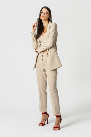 Blazer Com Pedraria - AREIA