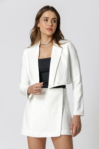 Blazer corto - BLANCO ROJO