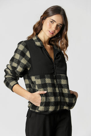 Chaqueta bomber a cuadros - MUSGO 90139