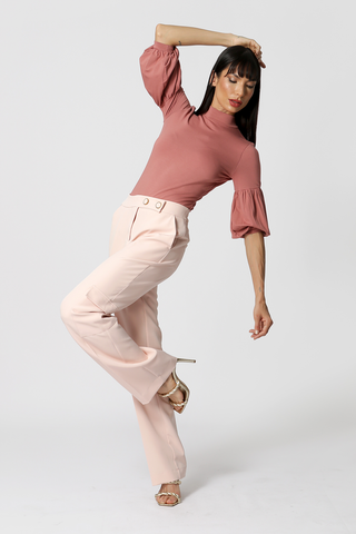 Blusa con mangas globo - ROSE ESC 3